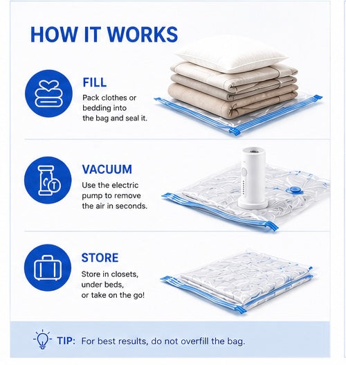 Vacuum Sealed Travel Bags