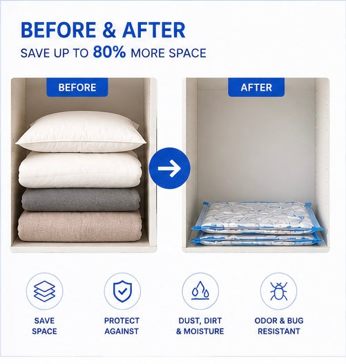 Vacuum Sealed Travel Bags